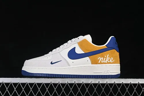 All categories Nk Air Force 1 Air Force series Nk Air Force 1 Low Air Force low-top Nike Air Force 1'07 Low White, gray, brown and blue stitching Air Force 1 low-top casual sneakers HF2794-100